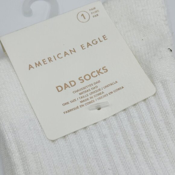 NEW American Eagle Dad Socks Soft White Christmas Santa One Size - Picture 2 of 5